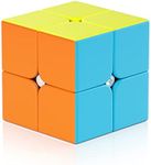Vdealen 2x2x2 Speed Cube, Stickerless Puzzle Cube with Frosted Surface Magic Cube Game, Birthday Party Christmas Easter Gift Stocking Stuffers Toy for Kids Teens Adults