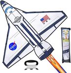 JOYIN Spaceship Kite Easy to Fly Huge Kites for Kids and Adults with 262.5 ft Kite String, Large Beach Kite for Outdoor Games and Activities