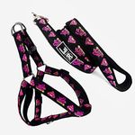 TDIT X�DC Supergirl Step-in Easy Walk Dog Harness with Leash(Size Small)