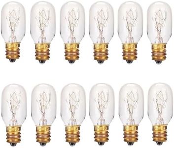 Lot de 12 ampoules à incandescence longue durée en sel de l'Himalaya - 25 W - Culot E12