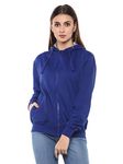 Alan Jones Clothing Women'S Cotton Hooded Neck Regular Hoodie (Wm17-Ss01-Royal-Xxl_Royal Blue_2Xl)