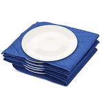 Navaris Electric Plate Warmer - 10 Plate Blanket Heater Pockets for Warming Dinner Plates to 74 Degrees in 10 Minutes - Blue Compact Folding Design