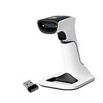 ScanAvenger Wireless Portable 1D&2D with Stand Bluetooth Barcode Scanner: Hand Scanner 3-in-1, Cordless, Rechargeable Scan Gun for Inventory - USB Bar Code/QR Reader (1D&2D with Next Gen Stand)