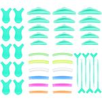 20 Pieces Lash Lift Pads Eyelash Perm Silicone Pads 10 Pieces Y Shape Eyelash Lift Tool 10 Pieces Y-Shaped Eyelash Brush 12 Pieces Eyelash Curler Refills Pads Eyelash Perming Tool Set for Women