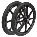 20-inch Pneumatic Replacement Wheels for Rubbermaid Cart (2-Pack)