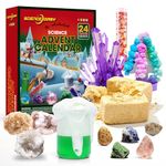 SCIENCE DIARY Science Experiments & Gemstone Advent Calendar 2024 for Kids - Girls Advent Calendar with 24 Crystals and STEM Projects, Christmas Countdown Calendar, Toys Gifts for Boys Girls Age 8-14