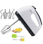 Easymart 260 Watt Hand Blender Mixer Electric Egg Beater For Cake Making and Beater For Whipping Cream Beater For Mix Cream Beater For Kitchen With 7 Speed with spatula and oil brush