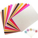 MEIDIV 80PCS A4 Glitter Card for Crafting, 250gsm Glitter Cardstock, Assorted Colour Glitter Paper for Craft, Sparkle Shiny Card Glitter Cardstock for Maker, Card Making