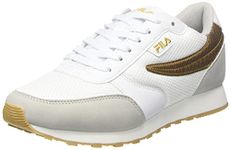 FILA Women's FFW0040 Sneaker, White-Gold, 6.5 UK