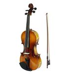 ERYUE 4/4 Full Size Acoustic EQ Electric Violin Fiddle Kit Solid Wood Spruce Face Board with Bow Hard Case Shoulder Rest Audio Cable Extra Strings Clean Cloth Retro Sunset