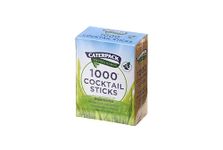 Caterpack Enviro Range Cocktail Sticks, Fully Recyclable and Biodegradable, Made from sustainably sourced Birchwood. Perfect for BBQ's/Parties/Food Services, 1000 Pack