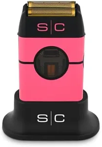 StyleCraft Instinct Metal Cordless Double Foil Shaver with IN2 Vector Motor Intuitive Torque Control, USB-C Rechargeable (Pink)