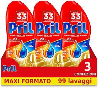 Pril Gold Gel Dishwasher Vinegar 3 x 600 ml