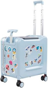 Lavoker 20" Ride-On Suitcase for Kids Lightweight Carry-On Luggage with Detachable Seat&Dual Telescoping Handles&360°Silent Spinner Wheels & TSA Lock