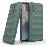 Amazon Basics Back Case Cover for Moto G54 5G (Silicone_Dark Green)