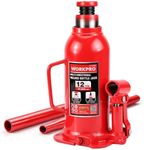 WORKPRO Bottle Jack, 12 Ton Heavy Duty Multi-Directional Welded Bottle Jack