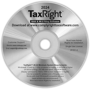 2024 TaxRight Software - W-2 and 1099 Filing for Small Businesses