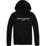 Tommy Hilfiger Kids Unisex Essential Hoodie, Black (Black), 10 Years