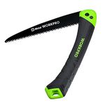 WORKPRO Folding Saw, Portable Hand Saw with 7 Inch Blade, Pruning Garden Saw with Triple Cut Teeth, Ideal for Trees Trimming Cutting Camping Gardening Hunting, Safety Button Lock