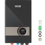 VEVOR Instant Water Heater, 18kw Electric Tankless Water Boiler, Digital Temperature Display & Easy Installation & 24-Hour Water Supply, for Kitchen Bathroom Shower Mall Salon Shampoo ETL Listed