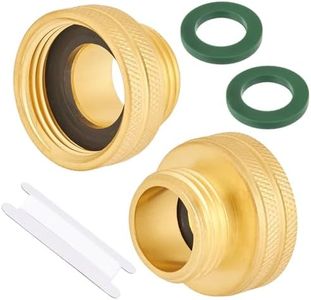 Brass Garden Hose Adapter, 3/4” GHT Male x 1”NPT Female Connector,GHT to NPT Adapter Brass Fitting,Brass Garden Hose to Pipe vacuum Connect (3/4” GHT Male x 1”NPT Female)