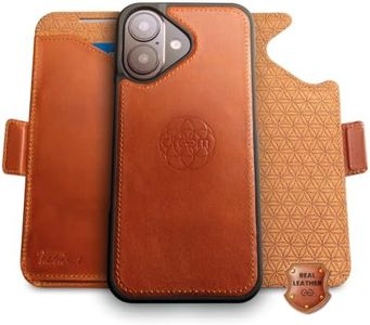 Dreem Real Leather Magnetic Detachable Wallet Case for iPhone 17