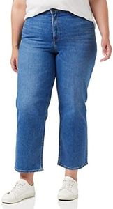 Lee Jambes Larges Longues usées Jeans, Alton usé, 30W x 35L Femme
