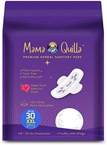 Shadow Securitronics Mama Quilla Herbal Sanitary Pads For Women - Leakage Protection, Flow Type -Heavy Flow & Overnight Pad Hibiscus Plant Extracts - 30 Pcs Of Xxl-320 Mm Pads