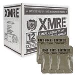 Meals, Ready to Eat (MRE) Deluxe 12 Pack case of Fresh Rations with Flameless Meal Heaters. 5 Year Shelf Life.