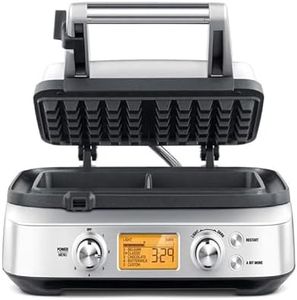 Sage Appliances SWM620 the Smart Waffle Pro, Belgian Waffles, 14 (H) x 29 (W) x 30 (D) cm