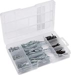 Connex DP8500127 Nail Assortment 490 Pieces - Nails and Comb Pins in Set - Pre-Sorted in Practical Plastic Box - Suitable for Home, Hobby & Workshop/Assortment Box/Assortment Box