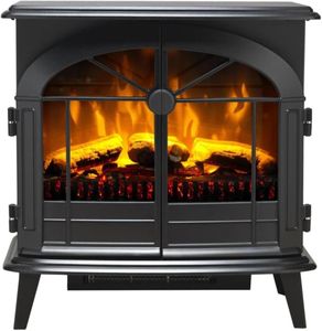 Dimplex Electric Stove Heater, Black – Leckford Freestanding Fireplace