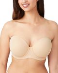 Wacoal Women's Red Carpet Strapless Bra Bustier, Sand, 32DD