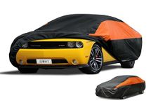 GUNHYI Car Cover Custom Fit for Dodge Challenger Hellcat (2008-2022) Waterproof All Weather for Automobiles, Outdoor Full Cover Rain Sun UV Protection, Orange