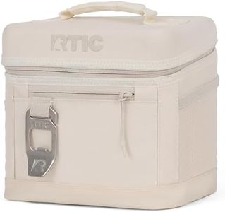 RTIC 6 Can Everyday Cooler, Soft Sided Portable Insulated Cooling for Lunch, Beach, Drink, Beverage, Travel, Camping, Picnic, for Men and Women, Sand