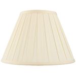 Betta Lighting Empire Lamp Shade - 14-Inch Tapered Drum Light Shade in Cream Cotton Mix Fabric - Box Pleat Lampshade for Table Lamps & Floor Lamps - 60W E27 or B22 GLS (Bulb Not Supplied)