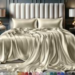 DECOLURE Satin Sheet Queen Set 4pcs