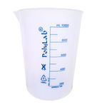 AANIJ® Beaker (Printed Graduation) Measuring Cup, Plastic Science Beaker Transperant 10000 ml OR 10 LTR for Measuring Liquid in Home | Laboratory | School (Pack of 1)