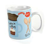 Ginger Fox Cake in a Mug. Novelty Mugs Designed with Recipe and Measurements. Microwavable and Dishwasher-Safe Baking Gifts. Give as Birthday, Housewarming, and More. 400 ml