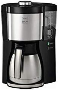 Melitta Filter Coffee Machine, Look V Therm Perfection Model, Stainless Steel, Black, Art.No. 1025-16