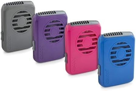 O2COOL Deluxe Portable Personal Battery Operated Necklace Fans (4 Pack)