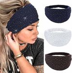 CAKURE Crystal Wide Headbands Rhine