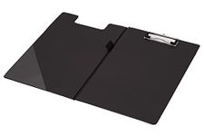 Q-Connect Foolscap/A4 PVC Fold over Clipboard - Black