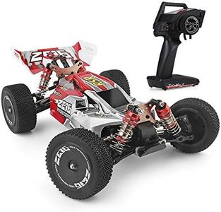 Kavolet Wltoys XKS 144001 RC Car 60km / h tracción 4X4 emisora LCD 1:14 Alta Velocidad,1/14 2.4GHz RC Buggy 4WD Racing Off-Road Drift Car RTR, con 1500mAh Batería (Rojo), para mujeres.