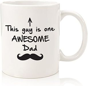 Best Dad Gifts for Fathers Day - One Awesome Dad Funny Coffee Mug - Gifts for Dad from Daughter, Son, Wife, Friend - Birthday Gift Ideas for Men - Cool Bday Present for Husband - Fun Novelty Dad Cup