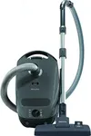 Miele Classic C1 Pure Suction Bagged Canister Vacuum Cleaner with Miele AirClean System and AllTeQ Universal Floorhead, 1200 W, in Graphite Grey - 11181020