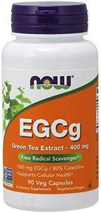 NOW Foods Supplements, EGCg Green Tea Extract 400 mg, Free Radical Scavenger*, 90 Veg Capsules