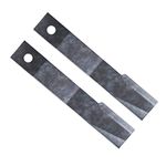 Replacement Bush Hog Rotary Cutter Blades – Part Number 7555, 24’’x3/4’’ Rancher Supply Blades and Compatible Rotary Replacement Blades for Brush Mowers (2 Blade Set)