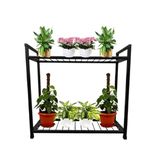 IRON LANDS SOLID 2 Rack Indoor Outdoor Plant Pot Accessories Display Stand Premium Strong Flower Gamla Shelf Rack for Garden Balcony Home Living Room Decor