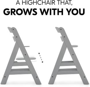 hauck Alpha+ High Chair – Adjustable, Grey